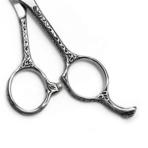 Ciseaux de barbier MAHFOOZ INSTRUMENTS en acier inoxydable, lames courbes et droites avec pointes affûtées pour la coupe et l'éclaircissement des cheveux - Product Image 6