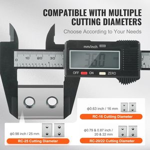 Lame di Ricambio per Tagliabarre Elettrico, 6 Pezzi, Diametro di Taglio 25mm (1 Pollice), Lame Idrauliche Dure HRC58-60, Utensili per Barre d'Armatura - Product Image 6