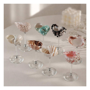 Adorno de Cristal con Diseño de Conchas Marinas, Decoración Costera para el Hogar, Adorno para Mesa de Boda con Temática de Playa, Artesanía y Suministros para Regalos - Product Image 1