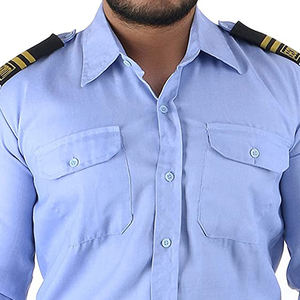 Camisa de guardia de seguridad con logotipo en el pantalón, 100% poliéster, forro ligero, uniforme de verano para hombre en venta a bajo precio. - Product Image 5