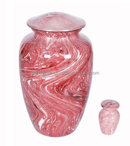 Urne funéraire de qualité supérieure avec urne funéraire en métal dans des couleurs vives permanentes Cendres gravées sur mesure d'un incinéré - Product Image 1