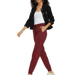 Pantalon de jogging 100 % coton, style streetwear, avec cordon de serrage, respirant, confortable, léger, décontracté, idéal pour le printemps, OEM - Product Image 2