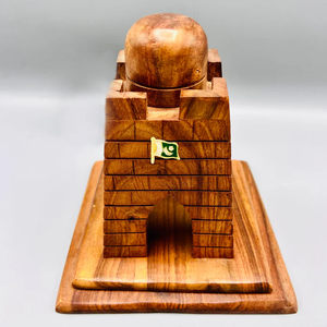 Modelo de Mazar-e-Quaid de Madera Hecho a Mano, Monumento Nacional de Pakistán, Decoración para el Hogar u Oficina, Regalo Cultural - Product Image 5