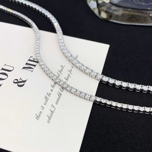 wholesale elegant 14k <b>gold</b> 6.30ct lab diamond bracelets customized wedding tennis bracelet chain for women luxury jewellery - Product Image 5