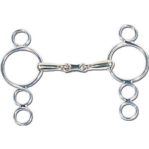 Bocado de Acero Inoxidable para Caballo con Boquilla de Goma Negra, Diseño de Doble Anillo, Equipo de Equitación, Mejor Calidad 2026 - Product Image 3