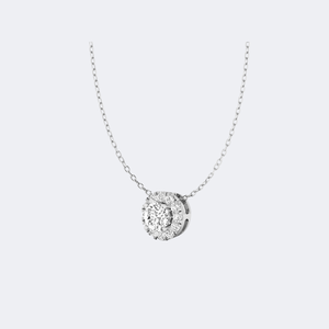 Collier solitaire en diamant rond serti de griffes 0,70 carat total - Product Image 2