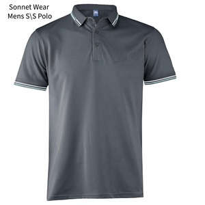 Chemise décontractée personnalisable pour homme à manches courtes en Spandex/Coton, boutonnée, séchage rapide, teinte unie - Product Image 3
