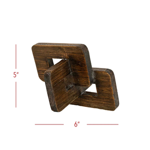 Escultura Abstracta de Madera Hecha a Mano DAANI INTERNATIONAL, Decoración Moderna para Mesa, Hogar, Dormitorio u Oficina - Product Image 2