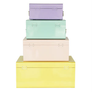 กล่องเก็บของสุดหรูพร้อมหูหิ้วโลหะสำหรับตกแต่งบ้าน - Product Image 3