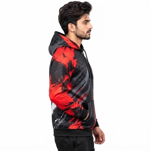 Breathable Athletic Apparel <b>Men</b> Sublimation <b>Hoodie</b> with Quick Dry Material Comfortable Fit for <b>Running</b> Gym Training Travel - Product Image 4