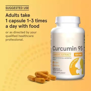 Capsules d'extrait de curcuma biologique, formule à base de plantes naturelles, qualité pure, sans additifs, vente en gros, exportation - Product Image 3