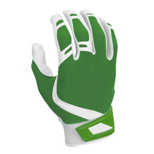 Gant d'entraînement de baseball le plus vendu, blanc et vert, design ajusté pour les doigts et sangles réglables, gants de softball - Product Image 2