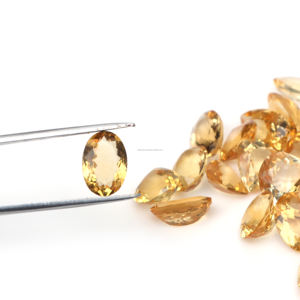 Piedra de Citrino Natural Radha Arts, Gema Suelta Facetada de Rajasthan para Joyería, Colgante, Anillo, Plata, Personalizada - Product Image 2