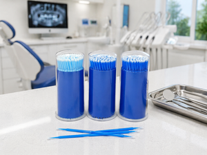 Embouts de micro-applicateurs dentaires jetables, micro-brosses pliables de précision, manuelles, classe I, non pelucheuses, fournisseur ISO d'INDE - Product Image 2