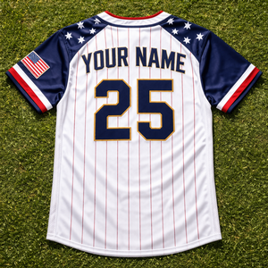 เสื้อเบสบอลและซอฟต์บอลแบบกำหนดเองสำหรับทีมและลีก แห้งเร็ว ระบายอากาศได้ดี ผ้าโพลีเอสเตอร์ 100% ปักชื่อและหมายเลขผู้เล่น - Product Image 3