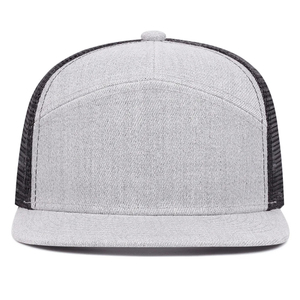Gorra Trucker de Malla al por Mayor Unisex Gris, Gorras Trucker de Malla de 6 Paneles Ajustables, Estilo Casual, Uso en Primavera y Verano, Transpirable, ODM - Product Image 1
