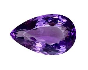 Pierres précieuses d'améthyste violette naturelle en forme de poire, provenant du Brésil, pour la création de bijoux. - Product Image 3