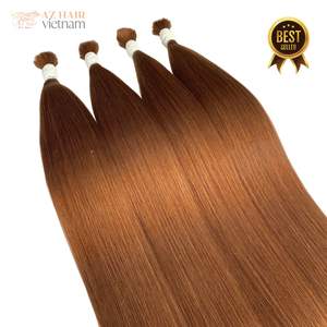 Extensions de cheveux vierges de qualité supérieure, cheveux humains réels, qualité Remy vietnamienne, lot en vrac, prix de gros, lisses, 100g, tous - Product Image 2