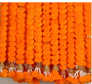 Yellow <b>Flower</b> <b>Garland</b> Hanging Home Decor with Tassels Bohemian Style for Wedding Indoor Living Room Plant Fiber - Product Image 4