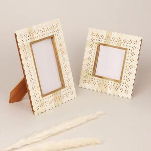 Handmade Bone Inlay <b>Square</b> Photo <b>Frame</b> for Customized Design Color Tabletop Use for Living Room Home Hotel Office Antique Design - Product Image 6