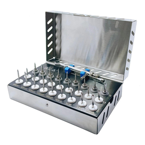 ชุดอุปกรณ์ปลูกถ่ายฟันแบบสากล 28 ชิ้น ทำจากสแตนเลสสตีล ทนความร้อนสูง ใช้กับเครื่องนึ่งฆ่าเชื้อได้ ได้รับการรับรองมาตรฐาน CE รับประกัน 3 ปี - Product Image 1