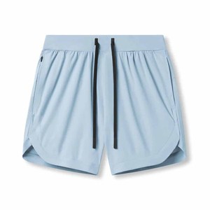 <b>Men's</b> Gym Athletic Training <b>Shorts</b> 100% Polyester Solid Color Mid Waist Knitted Breathable <b>Zip</b> <b>Pocket</b> Casual Dark - Product Image 6