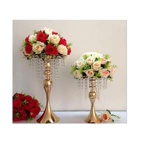 Florero de Metal de Latón Pulido para Decoración de Bodas, Centro de Mesa, Decoración de Habitaciones, Florero de Suelo Disponible - Product Image 1