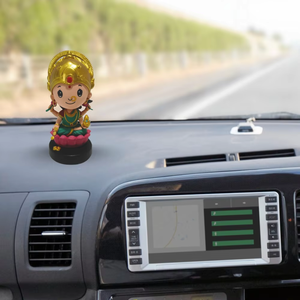 Idole Laxmi Ji en PVC/ABS écologique et spirituelle pour tableau de bord de voiture, décoration élégante pour la maison et cadeau religieux pour toutes les occasions - Product Image 2