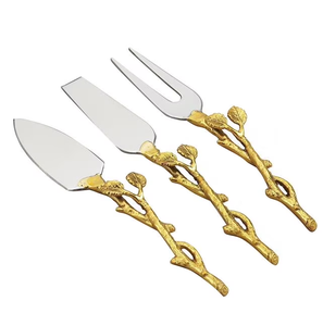 Brass Cheese Set <b>Back</b> <b>Packing</b> Box For Wedding and Party Usage Sustainable Brass Cheese Set Customized Sale - Product Image 5