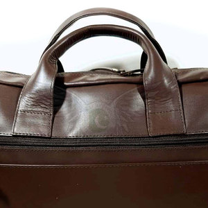 Frequent Travel Needs Genuine Leather Casual Laptop <b>Bag</b> Offering Easy Access Storage for Devices and <b>Documents</b> - Product Image 4