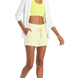 กางเกงขาสั้นกีฬาเอวกลางสำหรับผู้หญิง ผ้าสองชั้น แห้งเร็ว มีซับในในตัว เหมาะสำหรับการฝึกซ้อม - Product Image 5