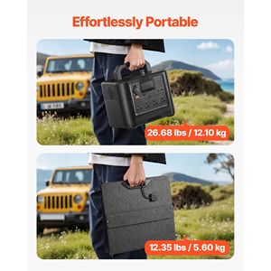 "200W <b>Solar</b> Panel Portable Power Station 1008Wh LiFePO4 Battery 1800W <b>Solar</b> <b>Generator</b> Backup (9 Outputs 220V System AC - Product Image 5