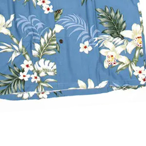 Chemise boutonnée à fleurs pour homme, en lin doux, motif floral, tenue décontractée pour les vacances, qualité supérieure, livraison directe d'usine - Product Image 4