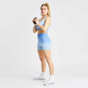 กางเกงขาสั้นออกกำลังกายเอวสูงสำหรับผู้หญิง กางเกงวิ่งรัดรูป กางเกงโยคะ กางเกงปั่นจักรยาน ชุดออกกำลังกายสำหรับผู้หญิง บริการ OEM - Product Image 5
