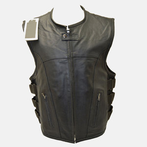 Dernier design de mode, gilet en cuir pour hommes, vente en gros, gilet d'hiver 100% cuir véritable pour hommes, idéal pour les activités de plein air - Product Image 3
