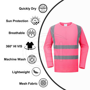 Workplace Safety Sweatshirt ANSI Class 2 High Visibility Workwear Reflective Protection <b>LED</b> Flash Logo Lasting Comfort - Product Image 2