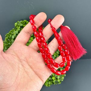 SMART HANDMADE ECO-FRIENDLY RESIN LOVE TASBIH AMBER BEADS Turquoise Prayer Rosary <b>Stone</b> Muslim Rosary Counter Jewelry - Product Image 1