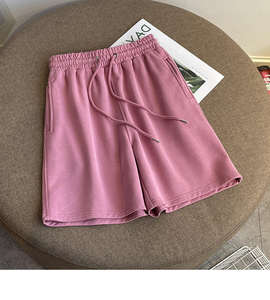 Pantalones Cortos de Moda Urbana para Mujer, Corte Holgado, Cintura Elástica, Pantalones Cortos Casuales de Verano, Fabricante Mayorista - Product Image 2