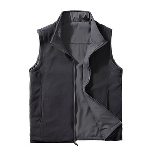 Chaleco Básico para Hombre con Logotipo Personalizado al por Mayor, Chaleco Cortavientos, Chaleco de Forro Polar, Chaleco Reversible para Hombre - Product Image 3