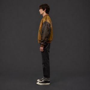 Custom <b>Men's</b> Varsity <b>Jacket</b> Letterman <b>Jacket</b> Wool <b>Leather</b> Sleeve College Streetwear Casual Bomber <b>Jacket</b> OEM ODM - Product Image 3