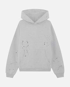 Boxy Slightly Cropped Fit 450gsm Heavyweight 100% Cotton Drop Shoulder <b>Sun</b> Fade Eco-Friendly Winter Hoodie - Product Image 3
