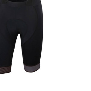 Men's <b>Cycling</b> Bib <b>Shorts</b> Black Mesh Back With <b>Padded</b> Seat And Reflective Trim - Product Image 3