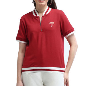 Camisas de Mujer al por Mayor de Alta Calidad, 100% Algodón, con Logotipo de Marca Personalizado, Transpirables, de Manga Corta y Talla Grande - Product Image 1