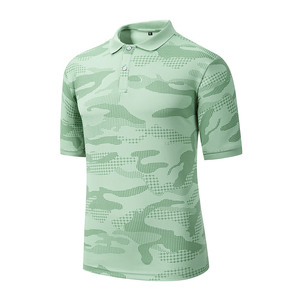 Camiseta Polo para Hombre, Tallas Grandes, Tejido de Punto de Alta Calidad, Estampada, Antiarrugas, Transpirable, Informal, OEM, ODM, Venta al Por Mayor - Product Image 1