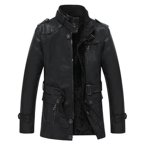 Customized <b>Long</b> Leather Coat Top Trending Design Cowhide Leather Coats New Latest Genuine Leather <b>Jackets</b> <b>For</b> <b>Men</b> - Product Image 4