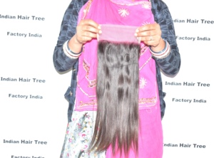 ผมแท้จากอินเดีย ยี่ห้อ Manufacturer Cuticle Aligned Unprocessed Indian Remy 100% ตรงธรรมชาติ  แบบ 13*4 Frontal Machine Double Drawn  ไม่ผ่านกระบวนการใดๆ - Product Image 5