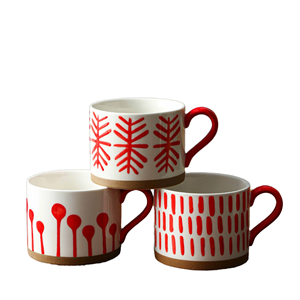 Mug en céramique à motif marbré de 201-300 ml avec poignée, compatible lave-vaisselle et micro-ondes, sans danger pour les aliments - Product Image 1