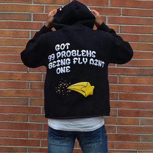 Trendy Fully Customized Men's Puff Printing Hoodies-100% Cotton 320GSM Autumn/Winter Hooded Sweatshirt 3D Foam Print <b>Jumper</b> - Product Image 2