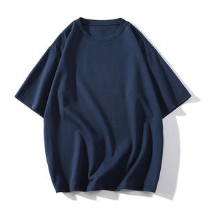เสื้อยืดคอกลมแขนสั้นผู้ชายผ้าฝ้ายแท้ 100% สกรีนโลโก้ด้านหน้าสองสี แบบ OEM สั่งทำได้ ระบายอากาศ แห้งเร็ว เหมาะสำหรับออกกำลังกาย - Product Image 2