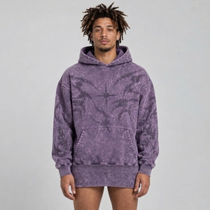 <b>Trendy</b> men acid wash <b>hoodies</b> with stylish printed graphics soft texture relaxed silhouette and durable everyday comfort - Product Image 3
